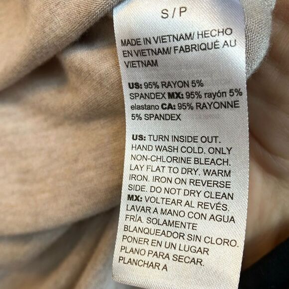 White House Black Market Taupe Long Sleeve Tee Shirt - Picture 5 of 6